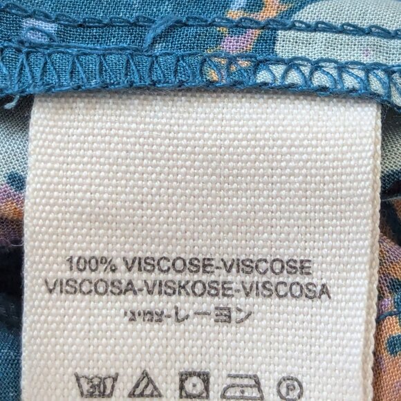 Free People Tuscan Dreams Turquoise Tunic S - Picture 15 of 16